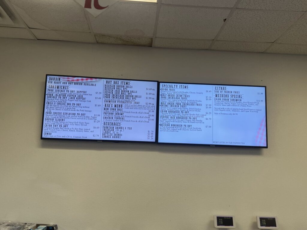 Insane Sausages Menu 5