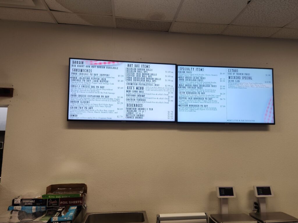 Insane Sausages Menu 6